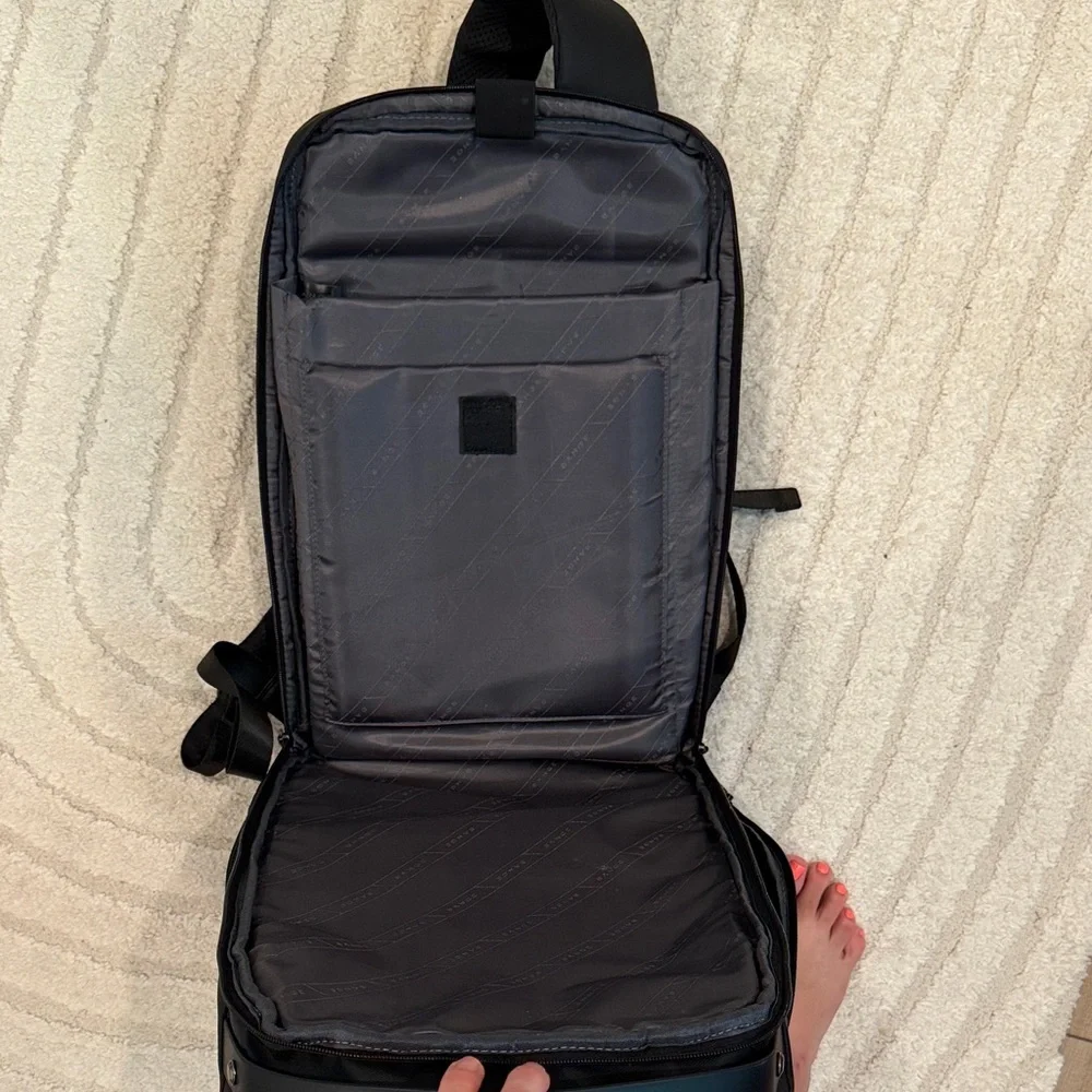 BANGE Waterproof Business Travel Backpack Black Laptop Carry-On Bag
